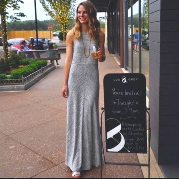 Lou & Grey Dresses & Skirts - LOU & GREY GLAXAY GREY KNIT TANK MAXI DRESS